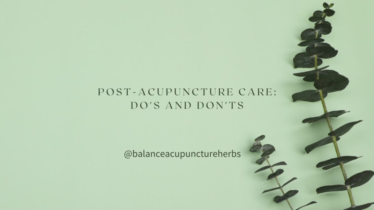 what not to do after acupuncture treatment