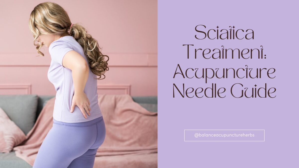 where do acupuncture needles go for sciatica