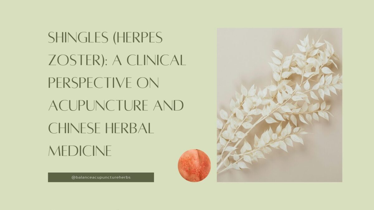 acupuncture for shingles